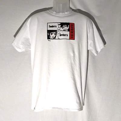 Finders искатели аниме мультфильм, Токио, белая футболка, мужской большой, Hanes Y2K - Изображение 1 из 4