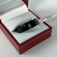 s.Oliver Herren Ring Gr. 60/19 Edelstahl IP schwarz black mattiert 2018686 NEU