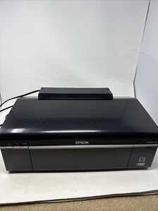 Epson Artisan 50 Color Inkjet Printer Black + Adapter Tested Working Needs 1 Ink - Picture 1 of 24