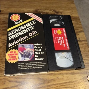 SHELL VHS Aeroshell Presents Aviation Oil 1994 Intro with Bob Hoover - Imagen 1 de 6