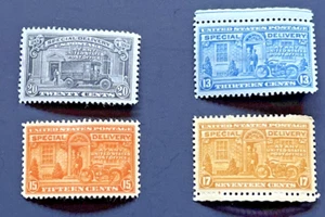 SCOTT E13-E14, 1925 & E 17-18, SPECIAL DELIVERY STAMPS - Picture 1 of 7