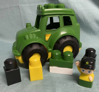 Mega Bloks Big Blocks John Deere Lil' Tractor Primeros Constructores Foto 1 de 4