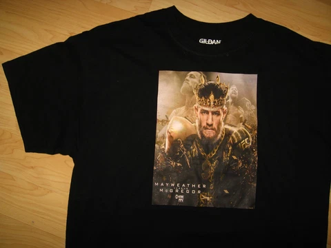 Conor McGregor Floyd Mayweather Tee - 2017 Showtime Boxing Match MMA T Shirt Lrg Cover