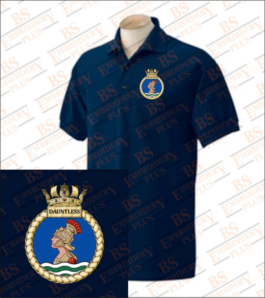 CAMISA POLO BORDADA HMS DAUNTLESS Foto 1 de 1