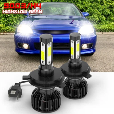 适用于 1999 - 2000 年本田 Civic EK9 H4 9003 LED 车头灯灯泡套件 6K 白色高/低光束 — 第 1/4 张图片