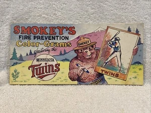 RARE 1988 Minnesota Twins Smokey's Fire Prevention Coloring Book, Kirby Puckett! - Picture 1 of 16