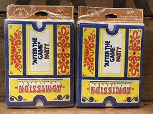 16 biglietti ingresso inviti festa dopo partita tavolo da disegno vintage - Foto 1 di 4