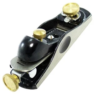 Wood Block Plane No.2 175mm Woodworking Brass adjustable 40mm Blade - Picture 1 of 7