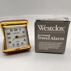 Vintage Westclox Keywound Luminous Travel Alarm New In Box Model no. 44220 - Picture 1 of 7