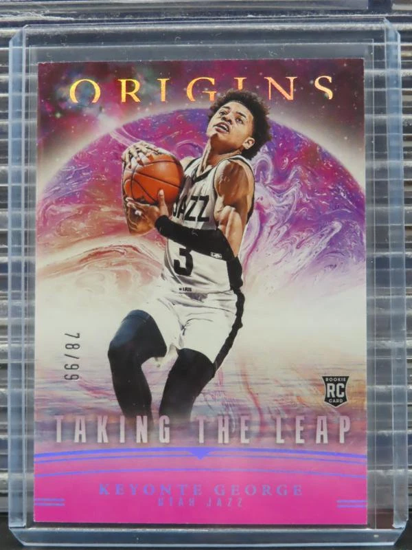 2023-24 Panini Origins Keyonte George Taking The Leap Pink Rookie RC #78/99 Jazz