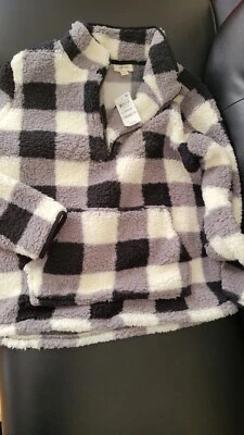 Style & Co Sherpa Fixture Cálido Multicolor Talla Grande Mujer con Chaqueta de Bolsillo Foto 1 de 4