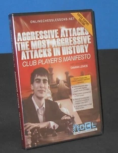 Aggressive Attacks  by Damian Lemos (Empire Chess DVD) [Not a Book] - Picture 1 of 1