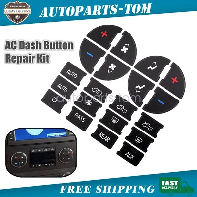 Calcomanía de reparación de botón de CA para GMC Yukon Sierra 1500 2007-2014 Foto 1 de 4
