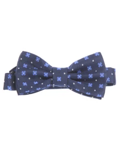 Daniele Alessandrini Papion Silk Men's Blue Bow Tie V014GC839433700 223 - Picture 1 of 6