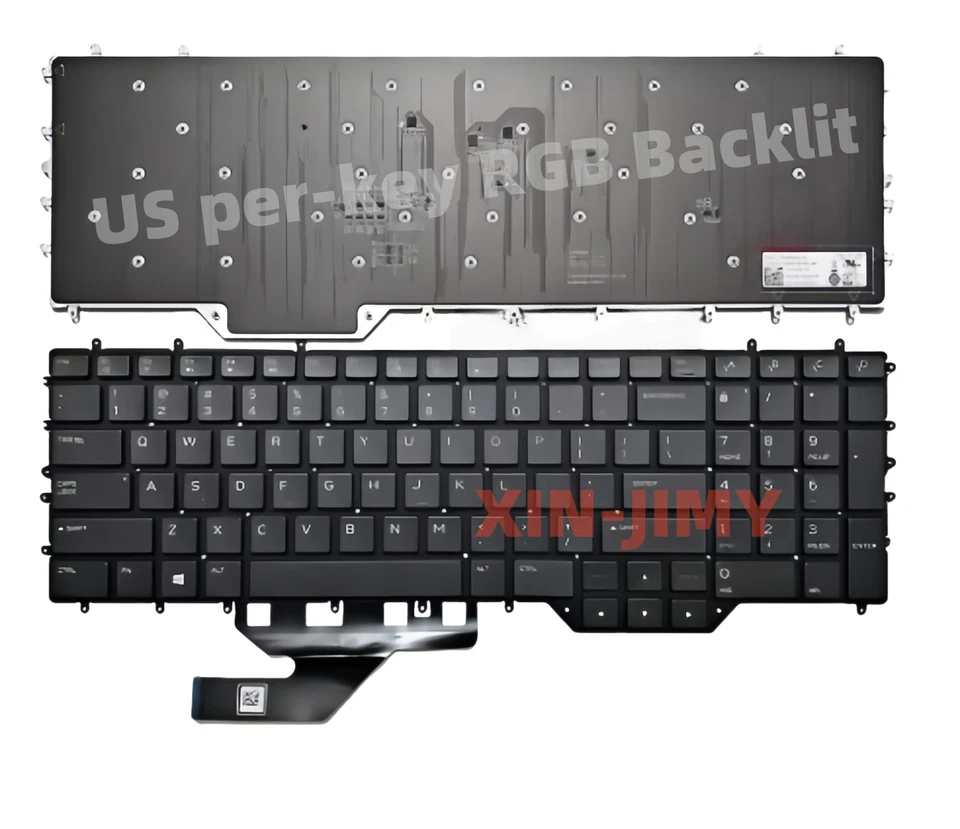 US  RGB Backlit Keyboard for DELL Alienware M17 R2 2019 M17 R3,Area 51m  per-key - Image 1 of 2