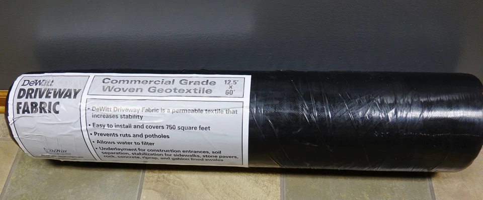 DEWITT DRIVEWAY GEOTEXTILE FABRIC WOVEN 12.5 FT X 60 FT - Image 1 of 4