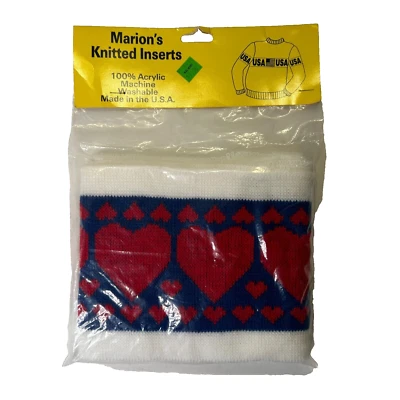 Inserciones de punto Marion corazones 435 rojo, blanco y azul - ¡50 pulgadas / 4 pies! Foto 1 de 2