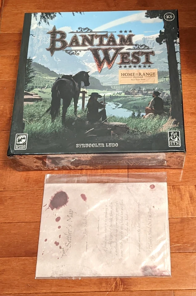 Bantam West Home on the Range Pledge Kickstarter Exclusive + Settler's Map NEW - Image 1 of 1