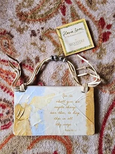 Flavia Sign by Silvestri - The Romance of Life - Angels Psalm Plaque 6 in. - Picture 1 of 4