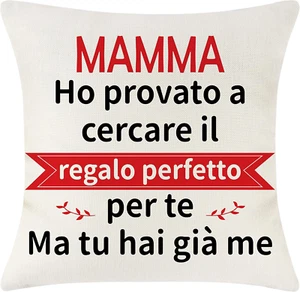 Merclix Federe Festa Della Mamma Idee Regalo Cuscini Divano 45X45 Regalo Mamma N - Foto 1 di 13