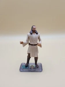 Star Wars Qui-Gon Jinn Action Figure 1998 Hasbro Episode I Figure 4"  - Picture 1 of 16