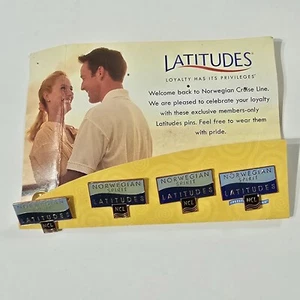 4 Norwegian Cruise Line Ship Spirit Latitudes NCL Members Only Pins Loyalty  - Picture 1 of 17