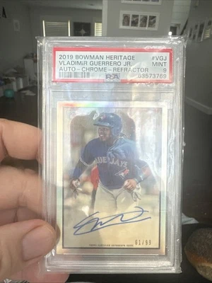 Vladimir Guerrero Jr. RC 2019 Bowman Heritage cromo refractor automático/99 53RA-VGJ Foto 1 de 2