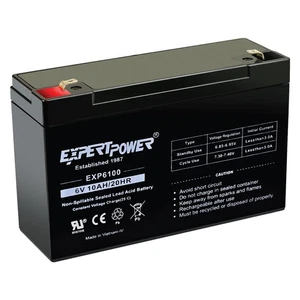 6V 10AH Versiegelte Blei-Säure (SLA) Batterie mit F1 Klemme - Bild 1 von 8