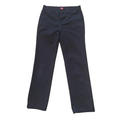 Pantalones Dickies Niños 14 Negro Mezcla Algodón Informal Escuela Cintura Ajustable Uniforme Foto 1 de 4