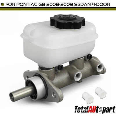 Aluminum Brake Master Cylinder w/ Reservoir & Sensor for Pontiac G8 08-09 Sedan - Image 1 of 4