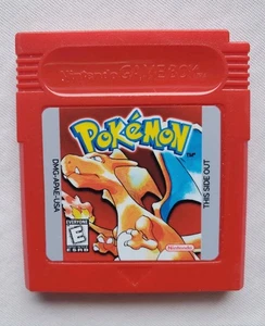 Authentic Pokémon Red Version Nintendo Game Boy Cartridge & Insert - New Label! - Picture 1 of 6
