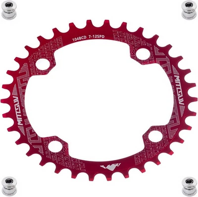 Corona Bici 104BCD 32-52T | Alluminio Aeronautico 7075-T6 CNC | Design Narrow-Wi - Immagine 1 di 4