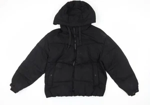 Pull & Bear Black Men's Puffer Jacket S - Hooded, Casual - Picture 1 of 12
