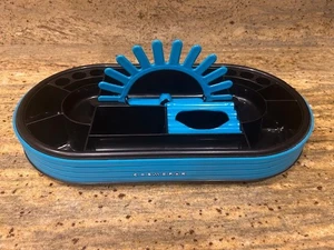 Vintage 1990s Cosmepak Organizer Caddy for Makeup/Cosmetics-Turquoise/Black-Used - Picture 1 of 10