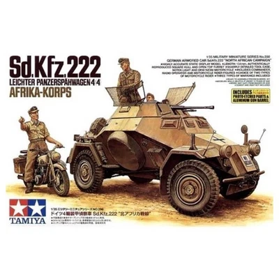 Kit Modelo Tamiya 1/35 Militar - SD.KFZ.222 Norte África Foto 1 de 3
