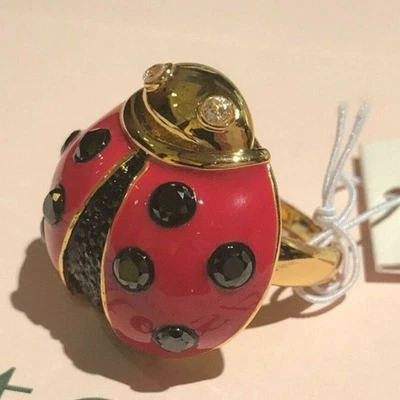 Anillo Kate Spade Ladybug Tono Dorado Talla 5 Foto 1 de 4