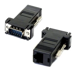 Bi Directional VGA to For RJ45 Adapter for Reliable Networking and Easy Setup - Afbeelding 1 van 7