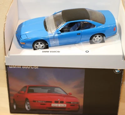 BMW 850 CSi 1:18 Blau-Schwarz Nr. 80439420710, OVP - Bild 1 von 4