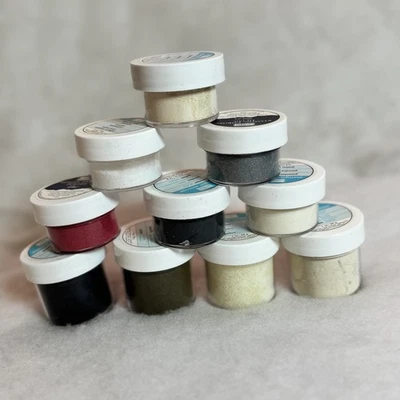 Stampin Up! Embossing Powders Silver Gold White Clear & More - Lot of 12 - Image 1 of 3