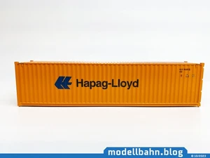 Orangener 40ft Container "Hapag-Lloyd" in 1:87 (H0) - Bild 1 von 5