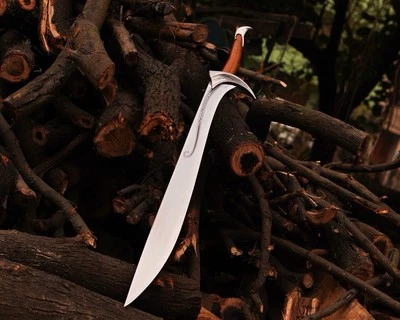 Espada Elfa del Reino del Bosque - Hoja de Fantasía Curvada - LOTR Hecha a Mano Foto 1 de 4