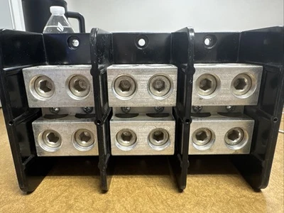 SQUARE D 9080LBA3652021 Power Distr Block,Al/Cu,600V AC/DC 10C737 - Image 1 of 4