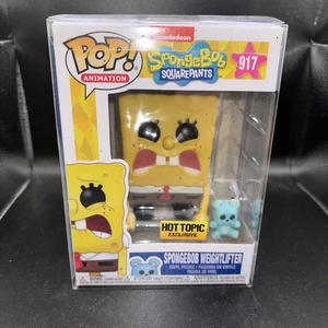 Funko Pop! Levantador de pesas Bob Esponja #917 Hot Topic exclusivo con protector  - Imagen 1 de 5