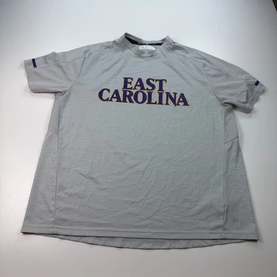 Adidas ECU Pirates Shirt Mens Extra Large XL Gray Crew Neck Lightweight NCAA - Image 1 of 4