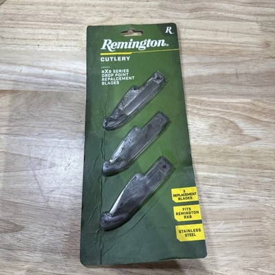 Remington Replacement Three 440 Steel Drop Point Blades For RXB Series - READ - Image 1 of 4
