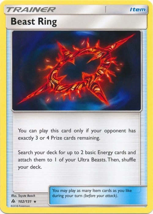 Beast Ring - 102/131 - Rare - Lightly Played - Image 1 of 1