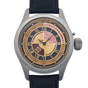 Antique Marriage Watch Patek Philippe Pocket to 40mm Wristwatch Manual Wind JP - Picture 1 of 6