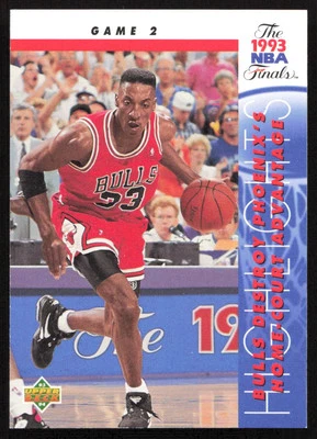 SCOTTIE PIPPEN 1993-94 UPPER DECK #199 GAME 2 CHICAGO BULLS - Image 1 of 2