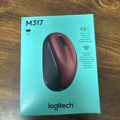 Logitech M317 Wireless Mouse for PC & Mac - RED - Image 1 of 2