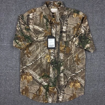 NEW Beretta TM Shooting Shirt Mens Medium Vented Outdoor Camo Realtree APX XTRA - Image 1 of 4